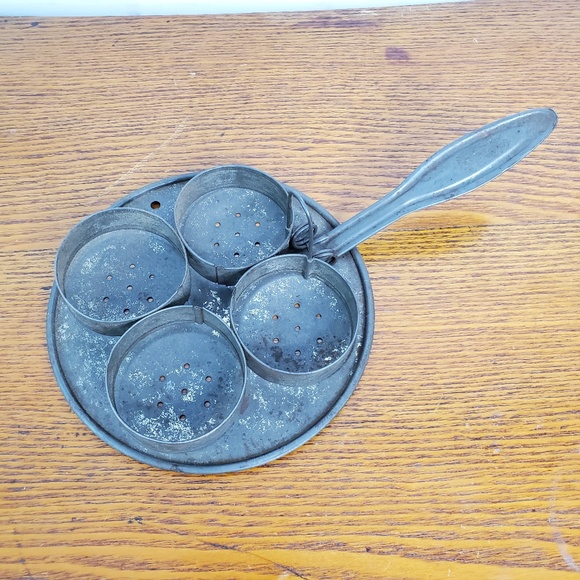 Vintage Egg Poacher Metal Farmhouse Kitchen